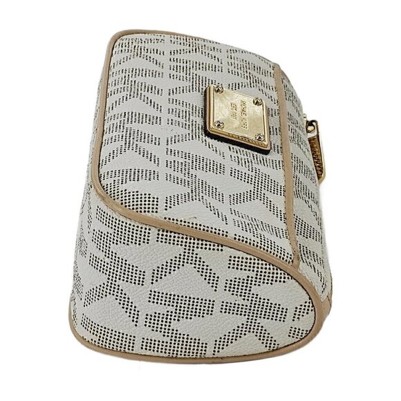 MICHAEL KORS Jet Set Logo MK Clutch Credit Card Pouchette Gold Logo Hardware - Picture 9 of 11